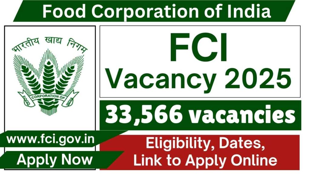 FCI Vacancy 2025 Notification